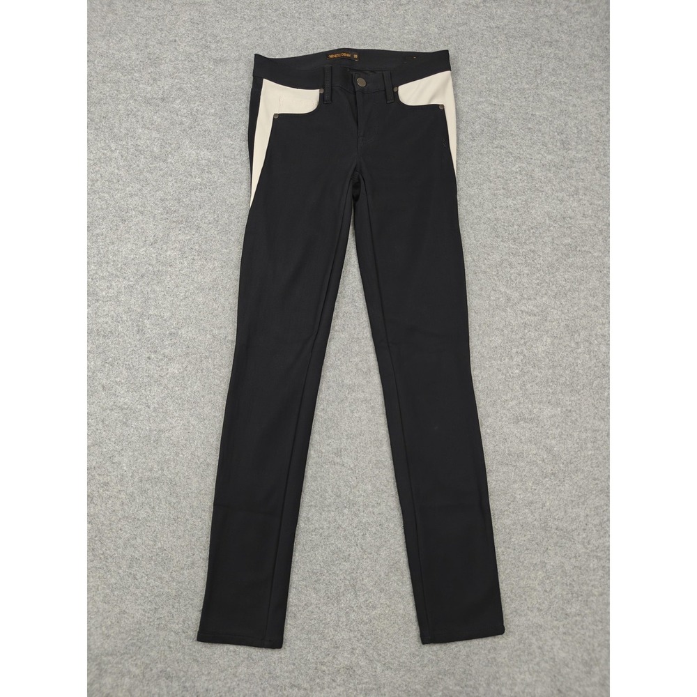 Genetic Denim The Ava Jeans Womens 25 Black Dark Wash Skinny Stretch Denim
